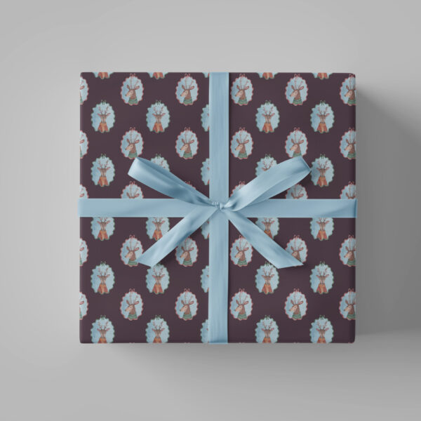 Упаковочная бумага «DEER PORTRAIT»