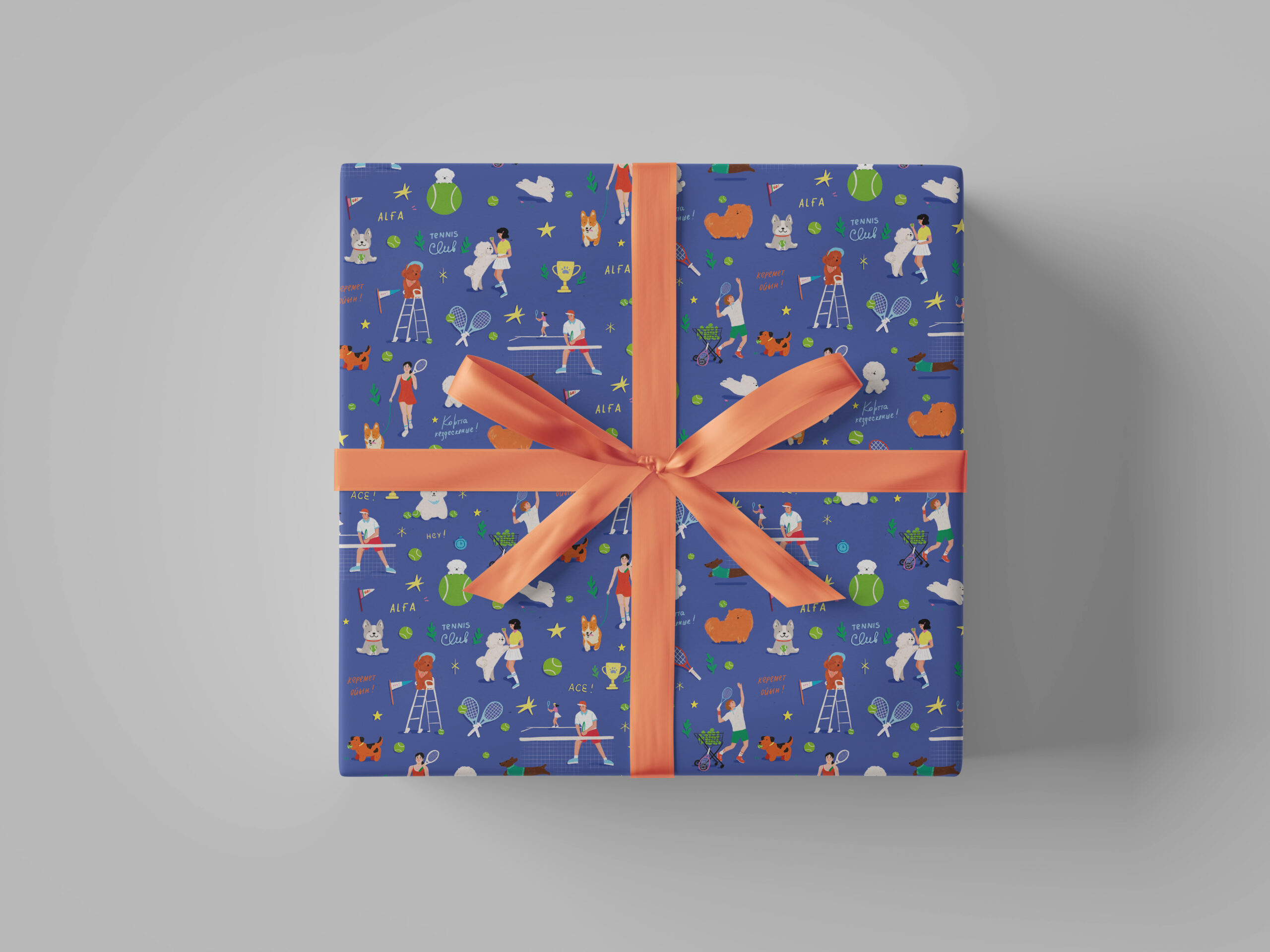 Упаковочная бумага «TENNIS»